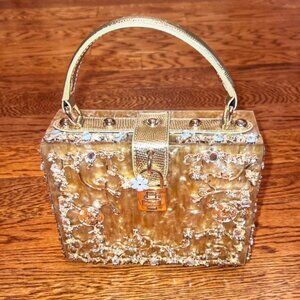 Verano Hill Luxury Evening Bag in Gold